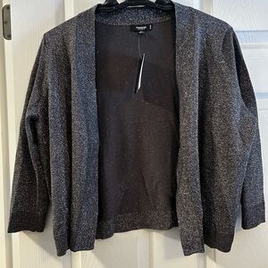 Premise studio metallic shimmer cropped cardigan size 3x